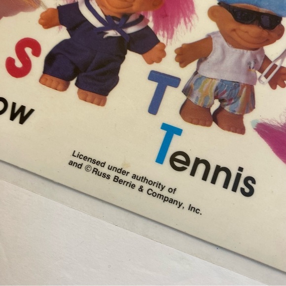 4 Vintage Kids Placemats Playskool Sesame Street Trolls - Picture 13 of 13